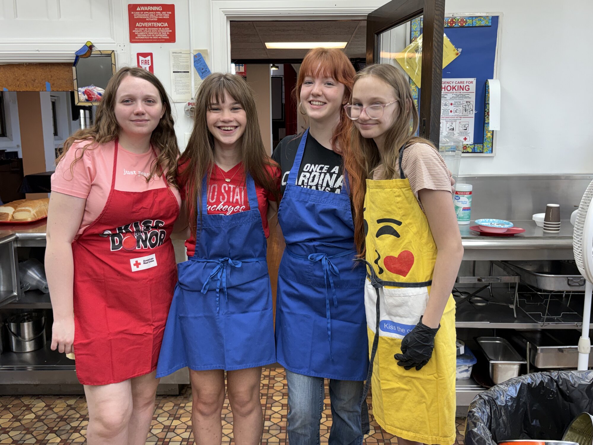 Volunteers from the Anglican Mission of Lake Erie serving at the Red Door Café in Youngstown